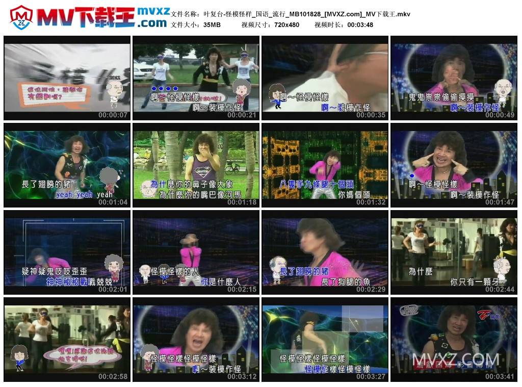 叶复台-怪模怪样_国语_流行_MB101828